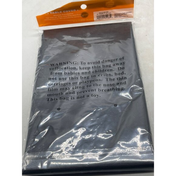 hyde eek table cover Halloween party black decor 54x108" READ NEW in package see - Picture 4 of 5